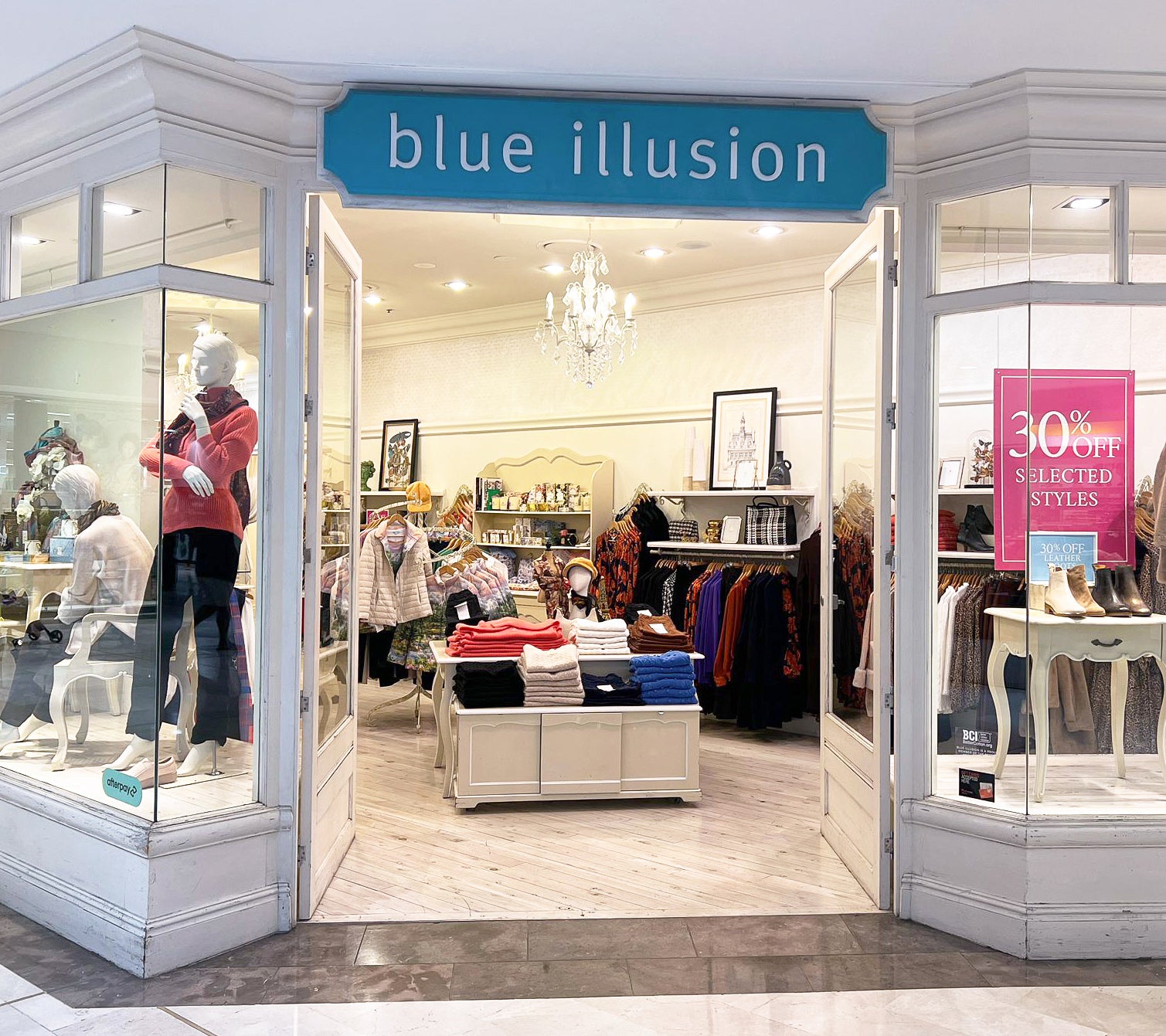 Blue illusion clothing on sale outlet