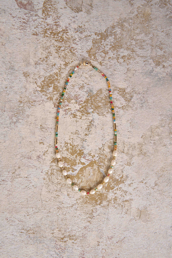 Calypso Pearl Beaded Necklace