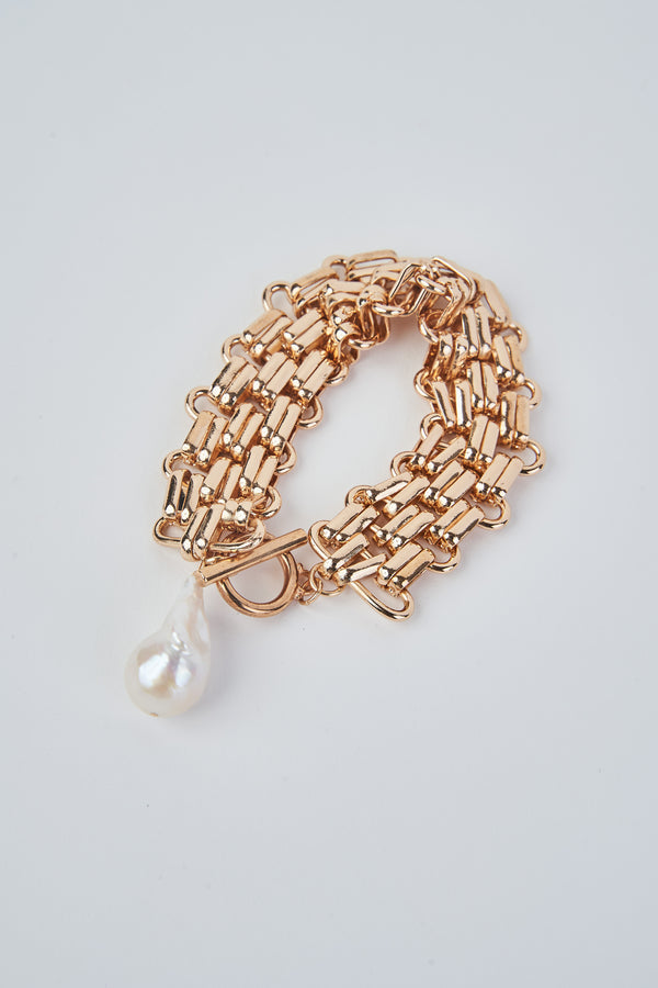 Chain Bracelet With Pearl