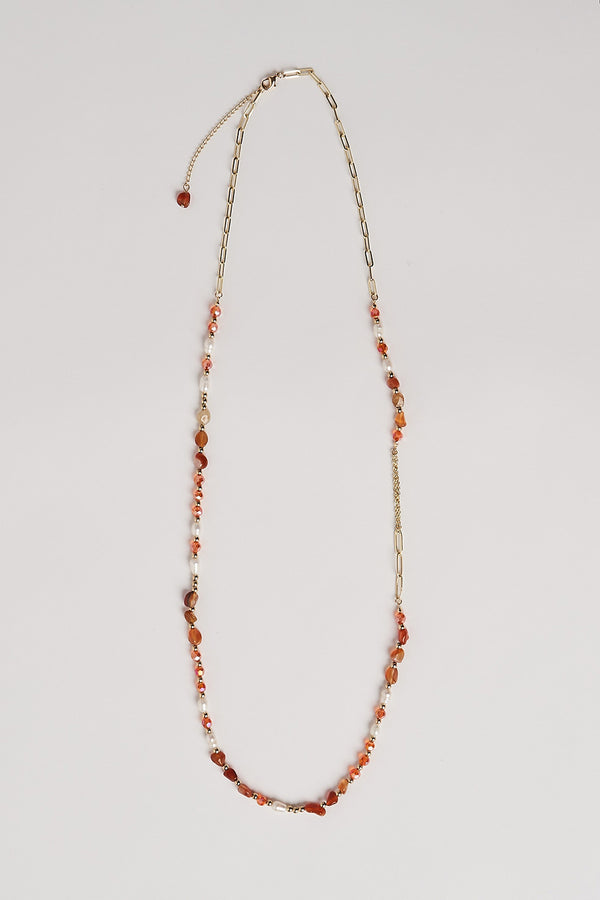 Coral Beaded Necklace