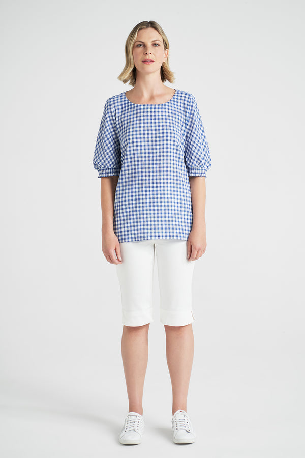 Cotton Gingham Top