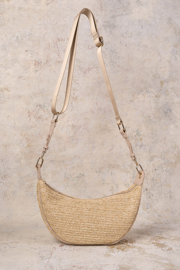 Crescent Crochet Shoulder Bag