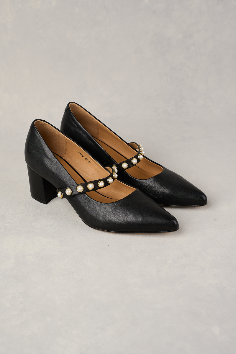 Elisa Pointed Heel - Black