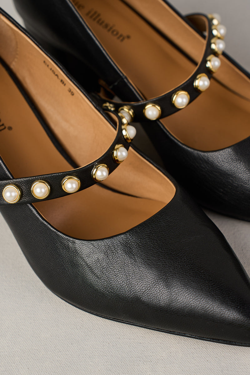 ELISA POINTED HEEL - BLACK