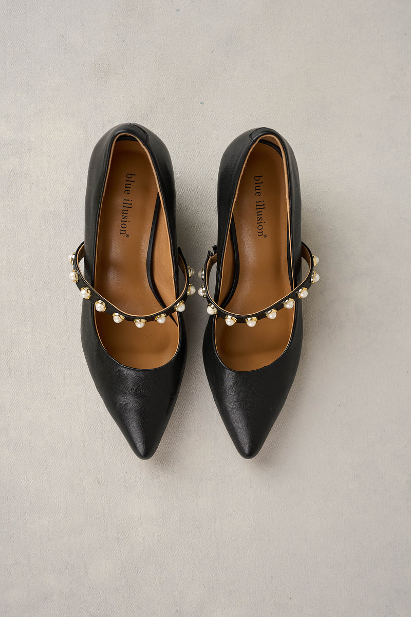 ELISA POINTED HEEL - BLACK