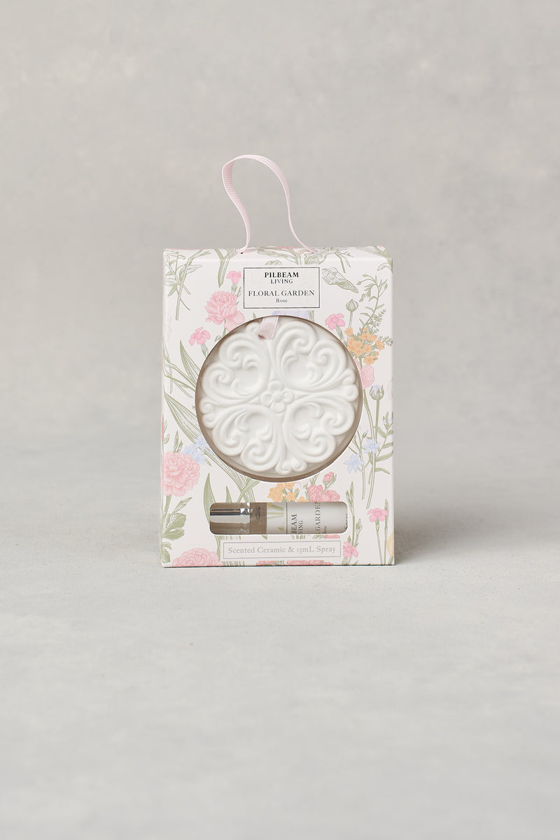 FLORAL GARDEN CERAMIC DISC - MULTICOLOUR