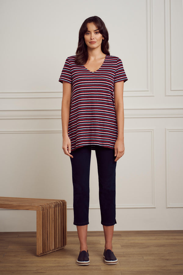 French Linen Stripe T-Shirt