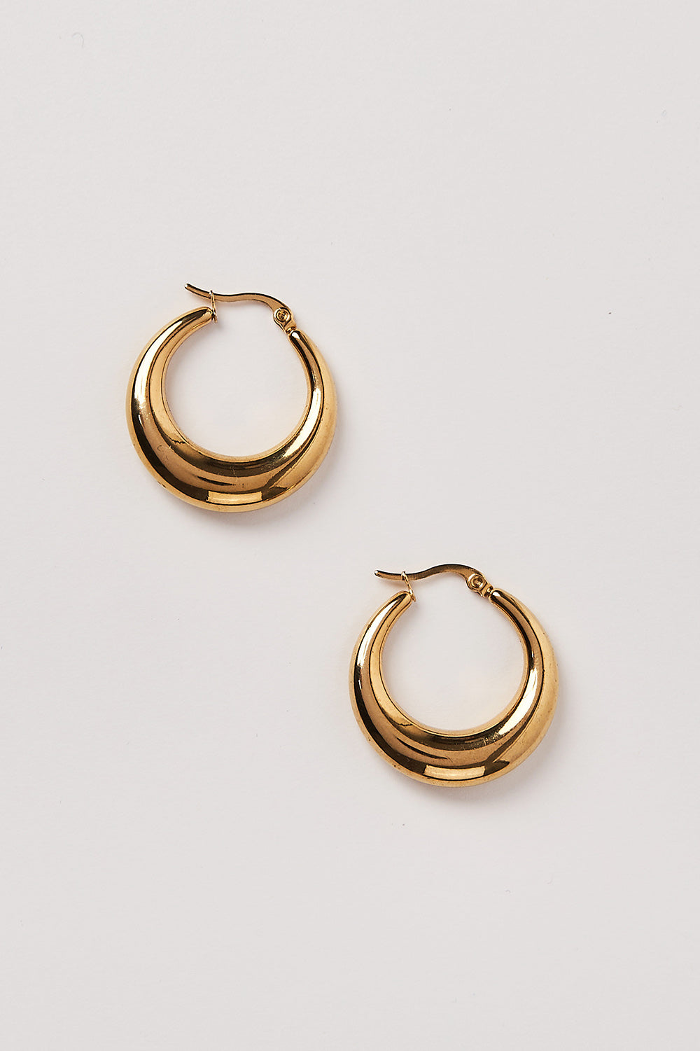 Buy Small Chunky Thick Gold Hoop Earrings Mini Gold Huggie Hoops for Women  Girls at Amazon.in
