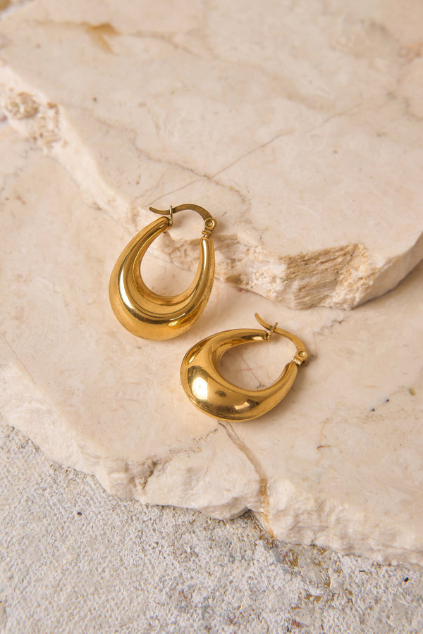 Gold Plated Hoop Earrings