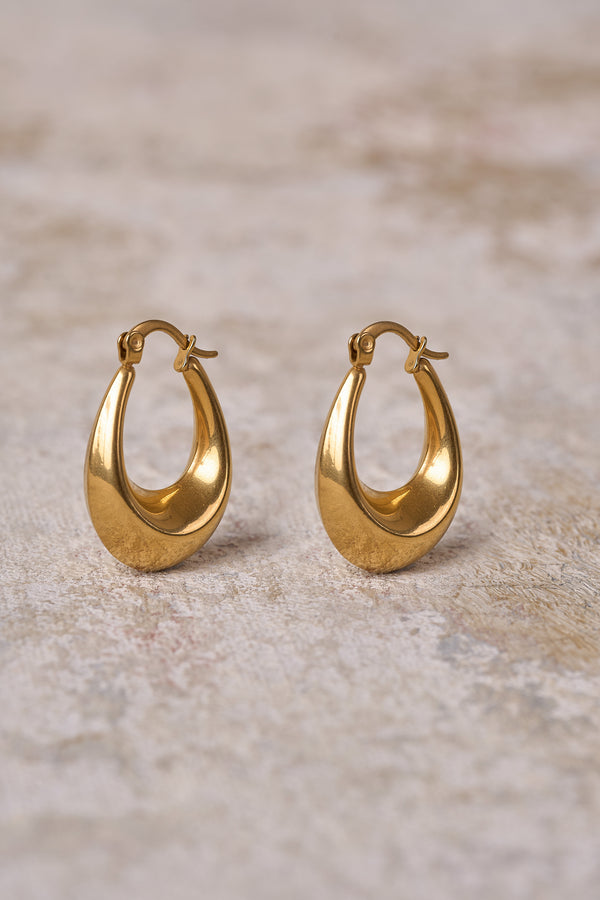 Gold Plated Hoop Earrings