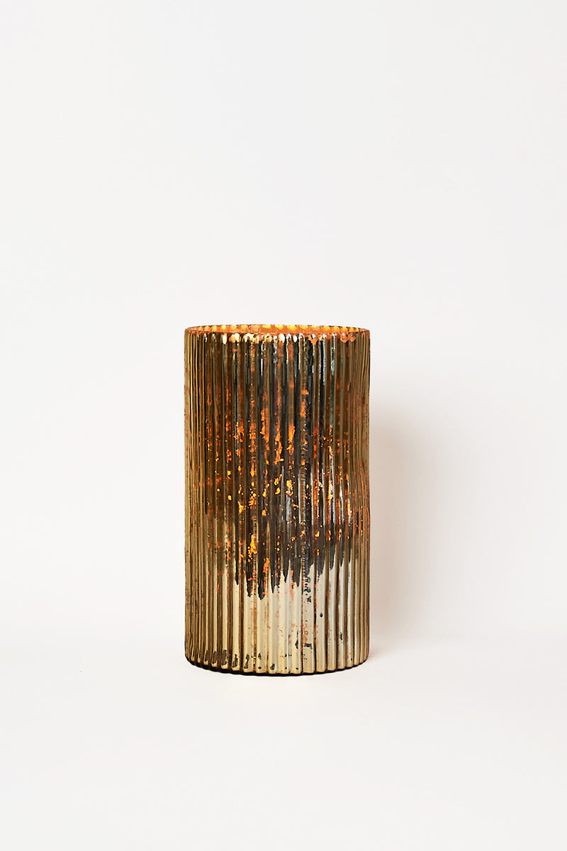 Gold Pillar Candle End