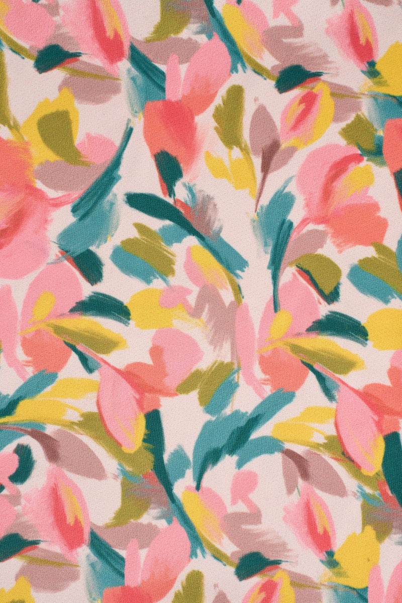 Abstract Floral Laundry Bag