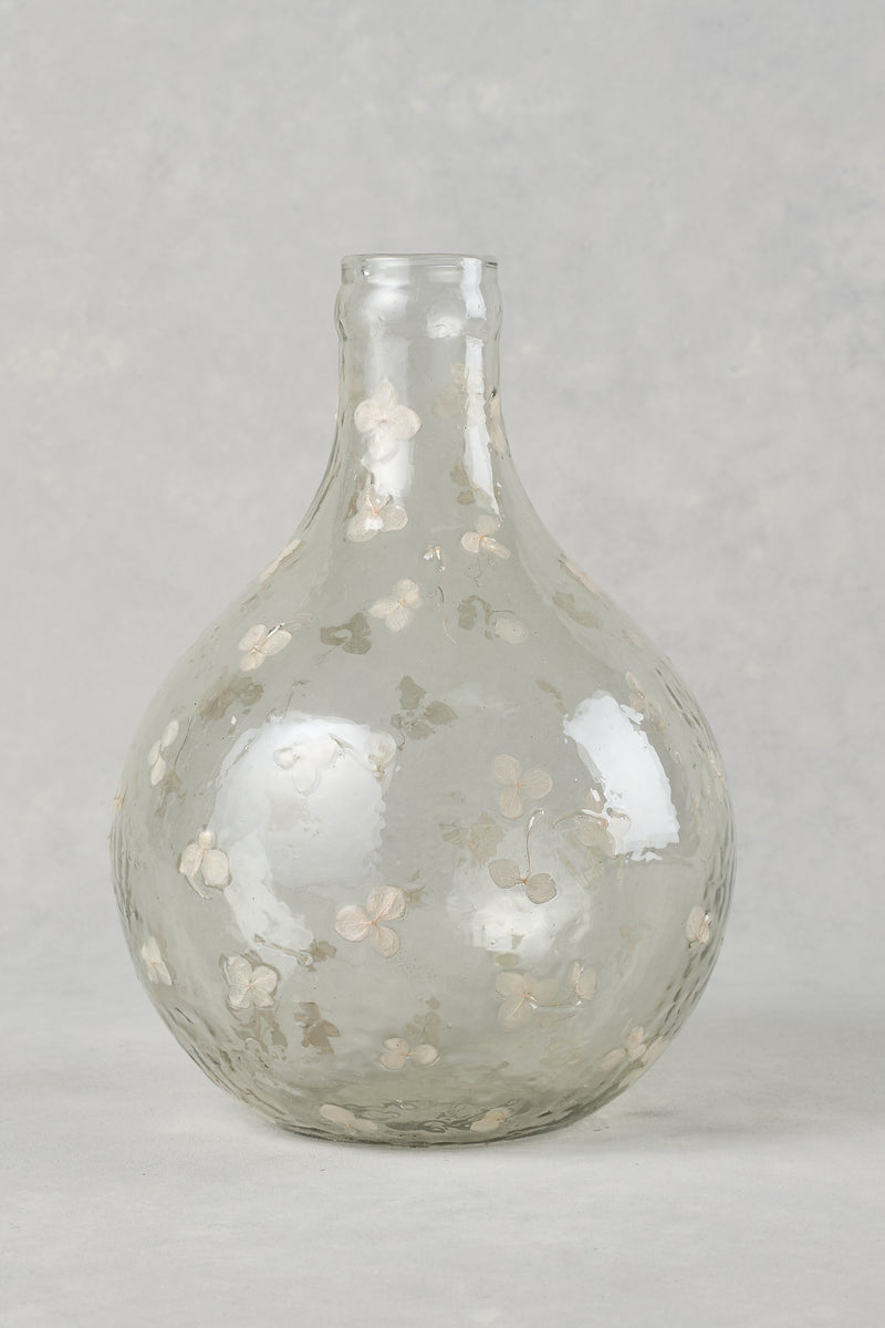 round floral vase - multicolour