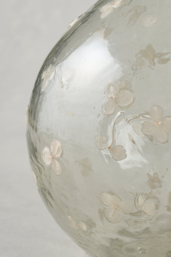 round floral vase - multicolour