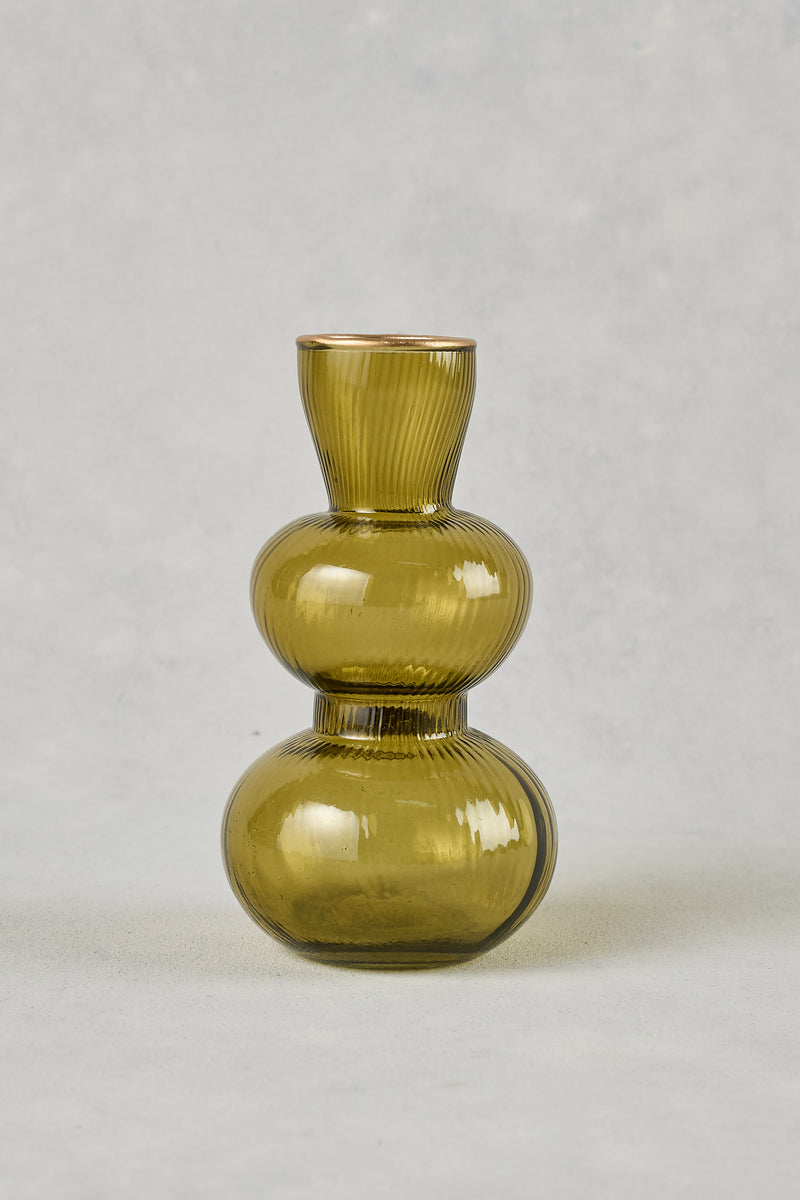 Glass Bud Vase – Green