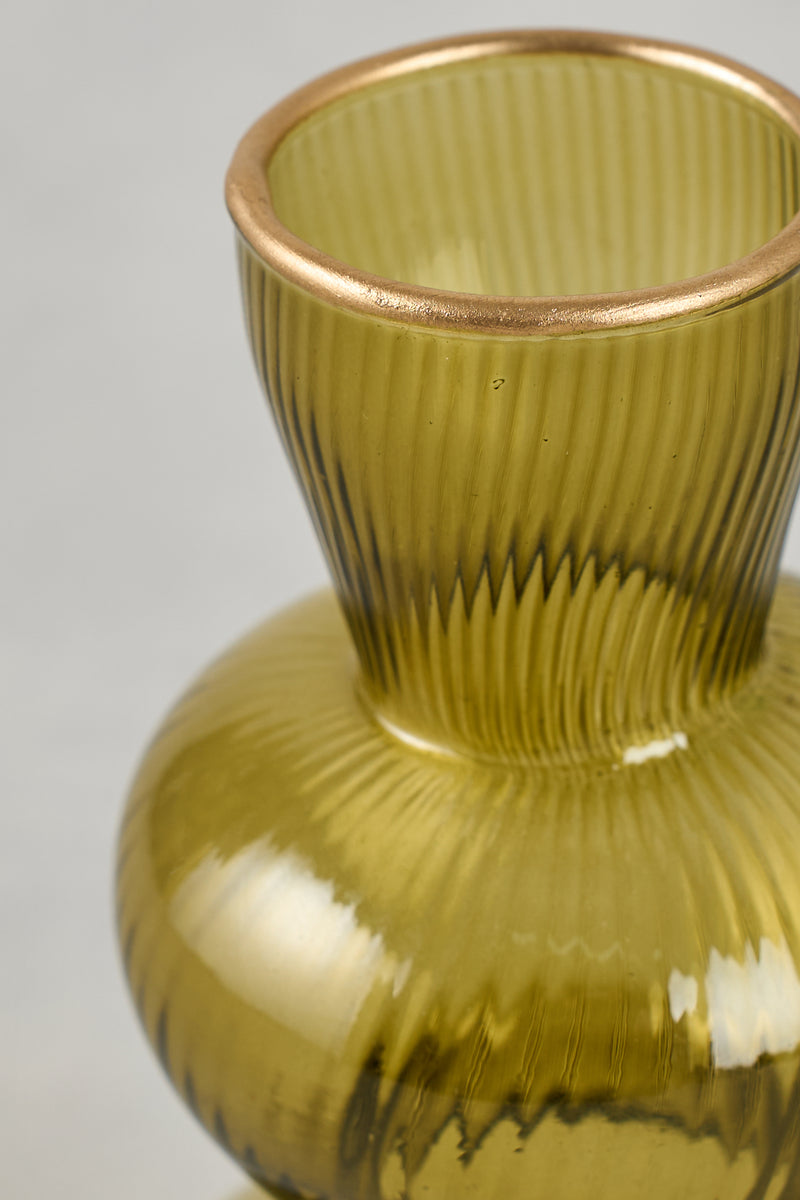 Glass Bud Vase – Green