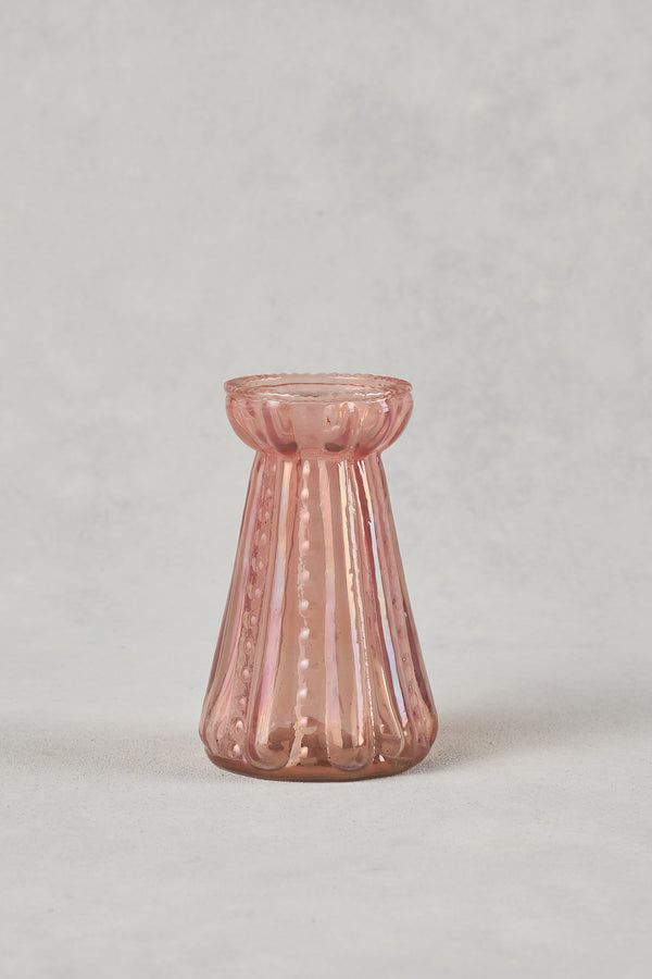 Mini Fluted Vase – Pink