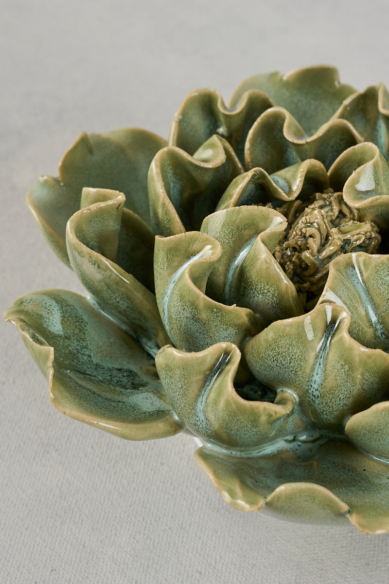 Ceramic Flower – Green
