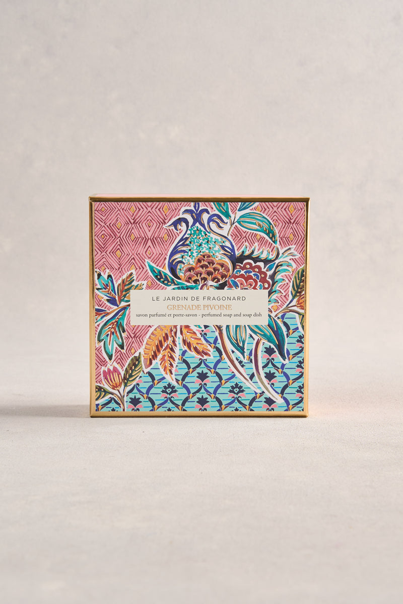 Fragonard Grenade Pivoine Soap & Dish Set