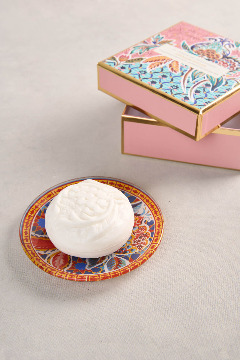 Fragonard Grenade Pivoine Soap & Dish Set