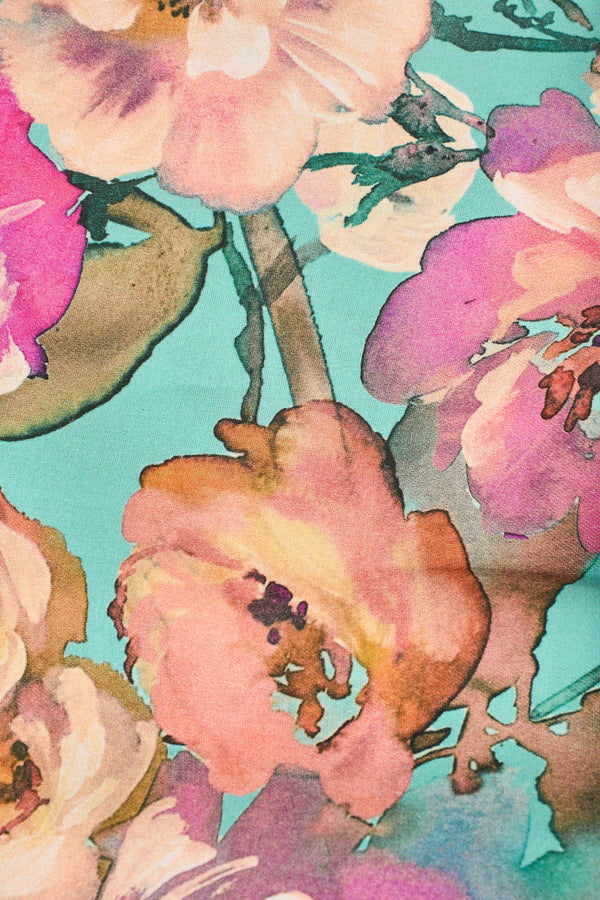 Azure Floral Quilt Cover Set