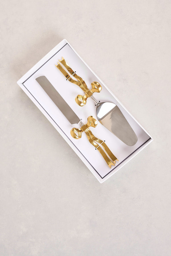 Bow Cake Servers Set