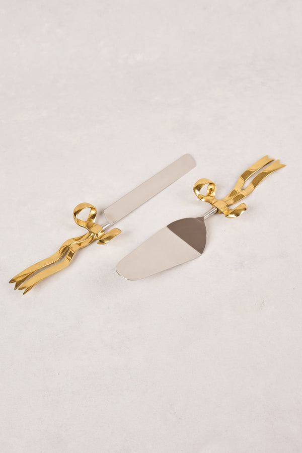Bow Cake Servers Set