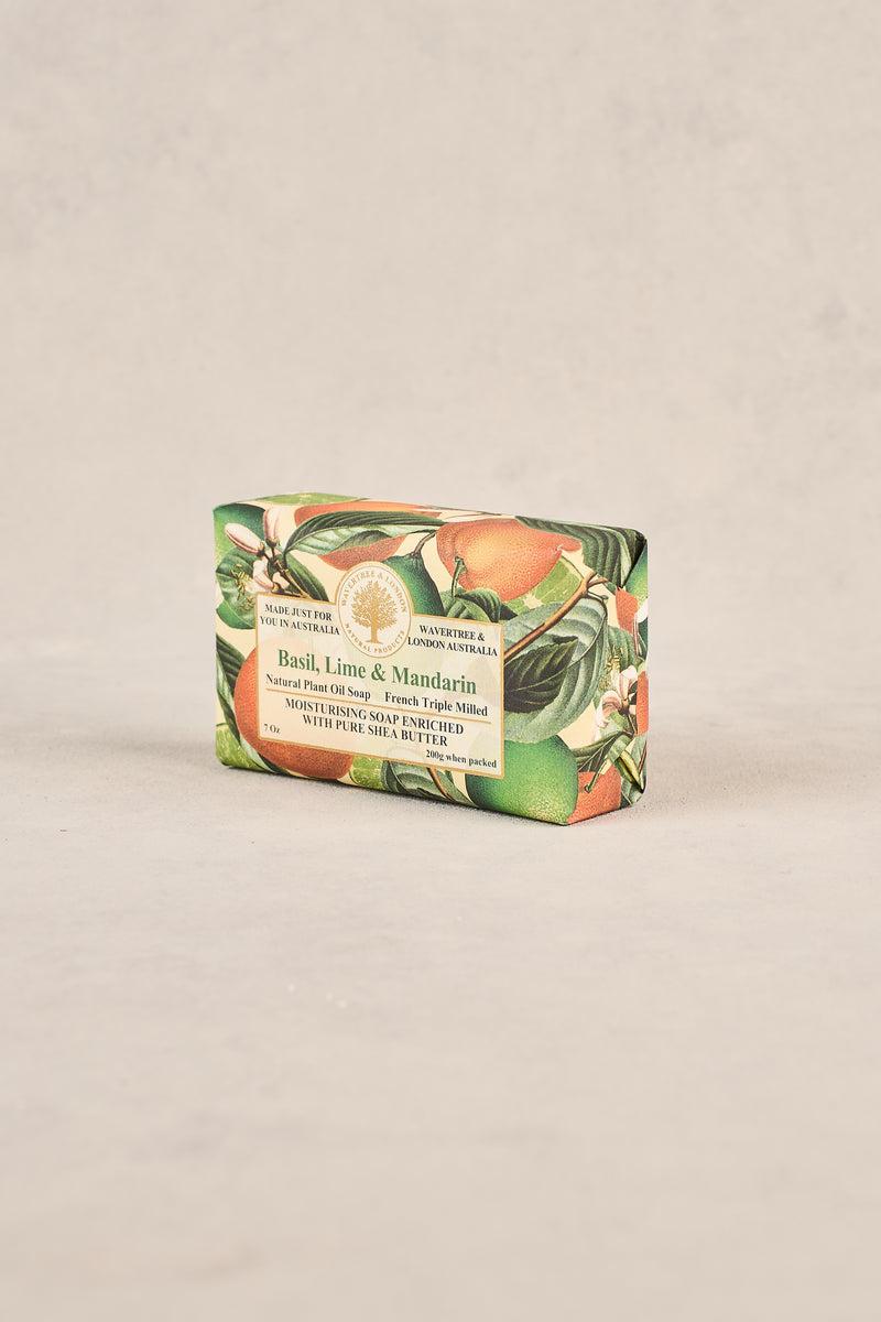 Wavertree Basil, Lime and Mandarin Soap