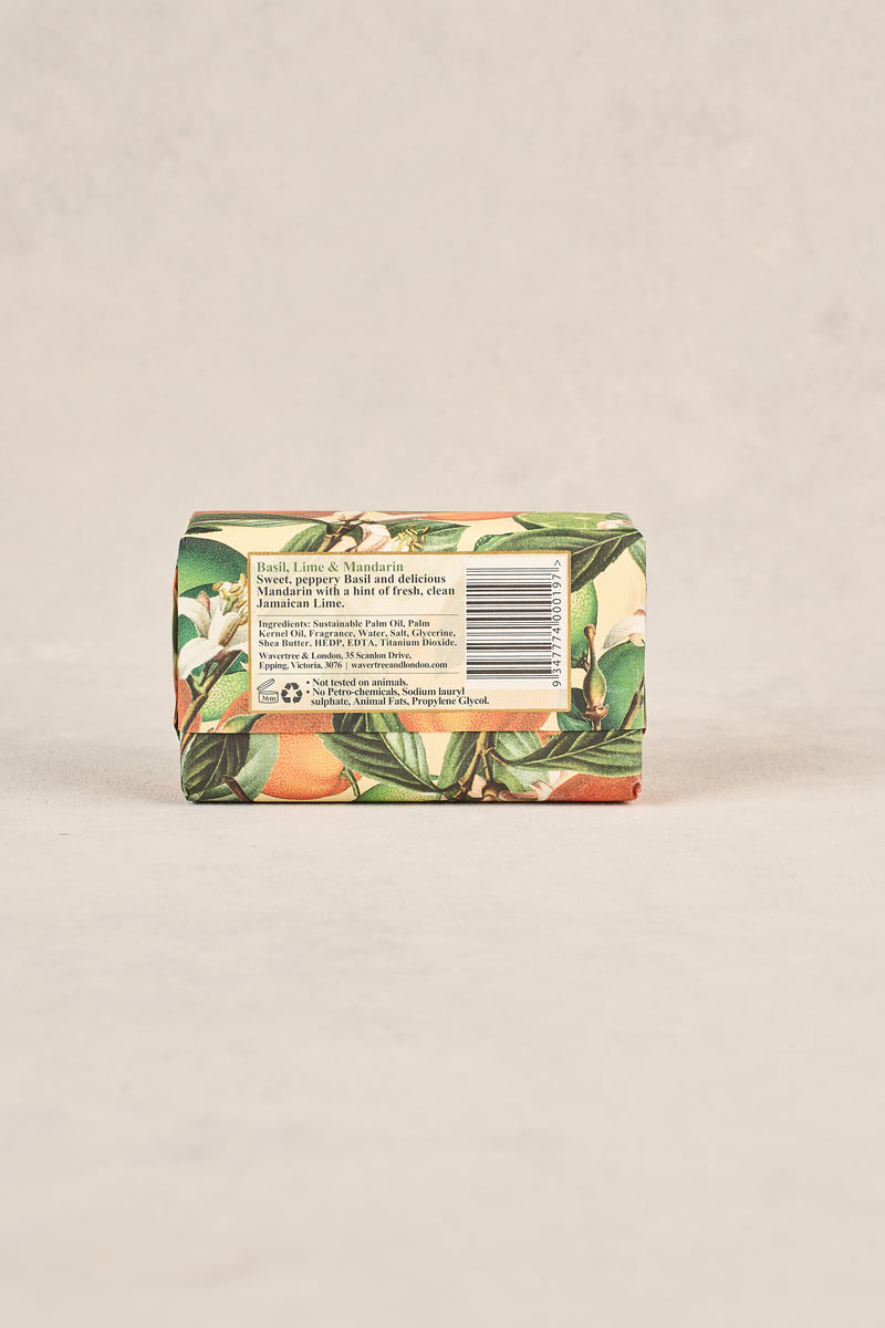 Wavertree Basil, Lime and Mandarin Soap