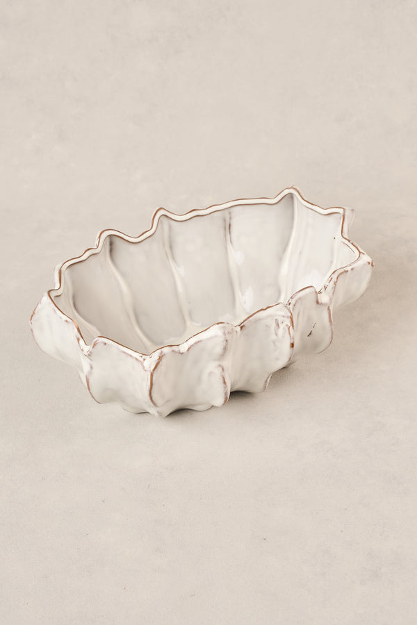 Scalloped Ceramic Bowl