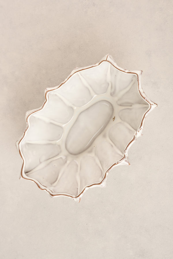 Scalloped Ceramic Bowl