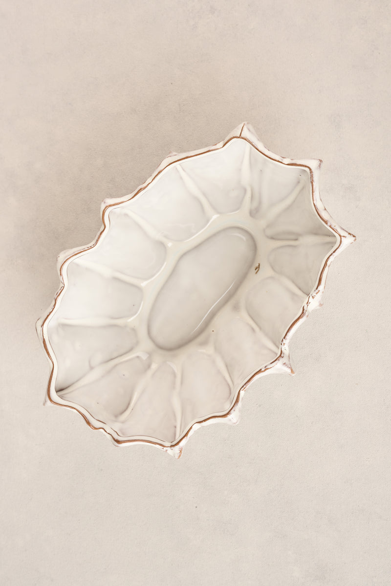 Scalloped Ceramic Bowl
