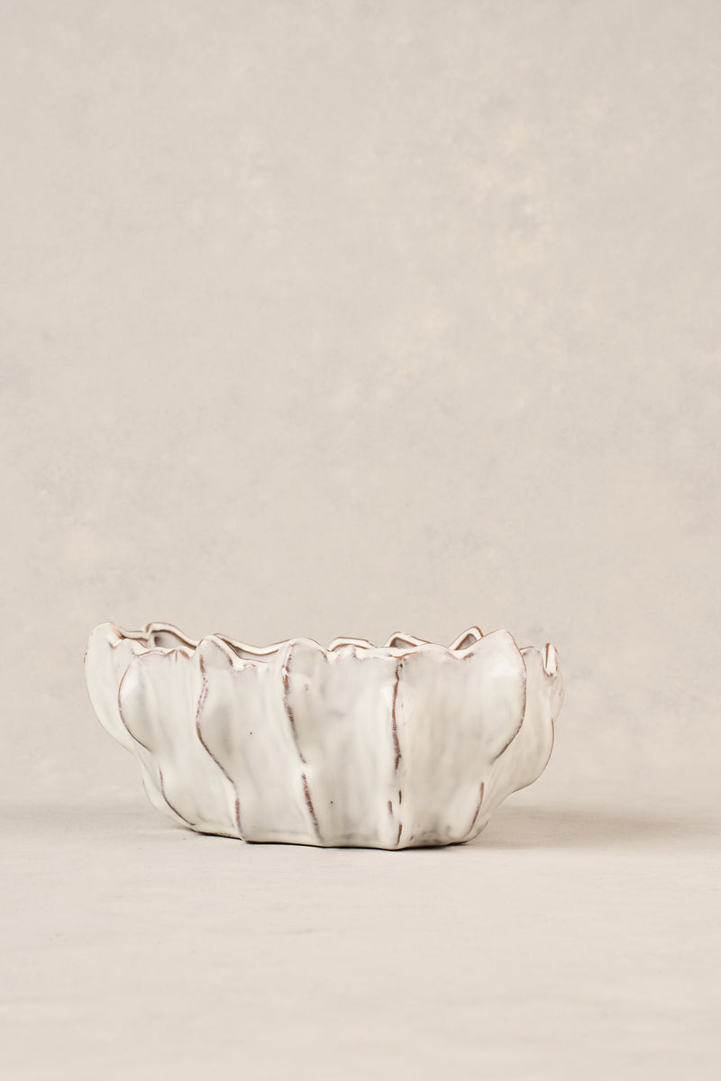 Scalloped Ceramic Bowl