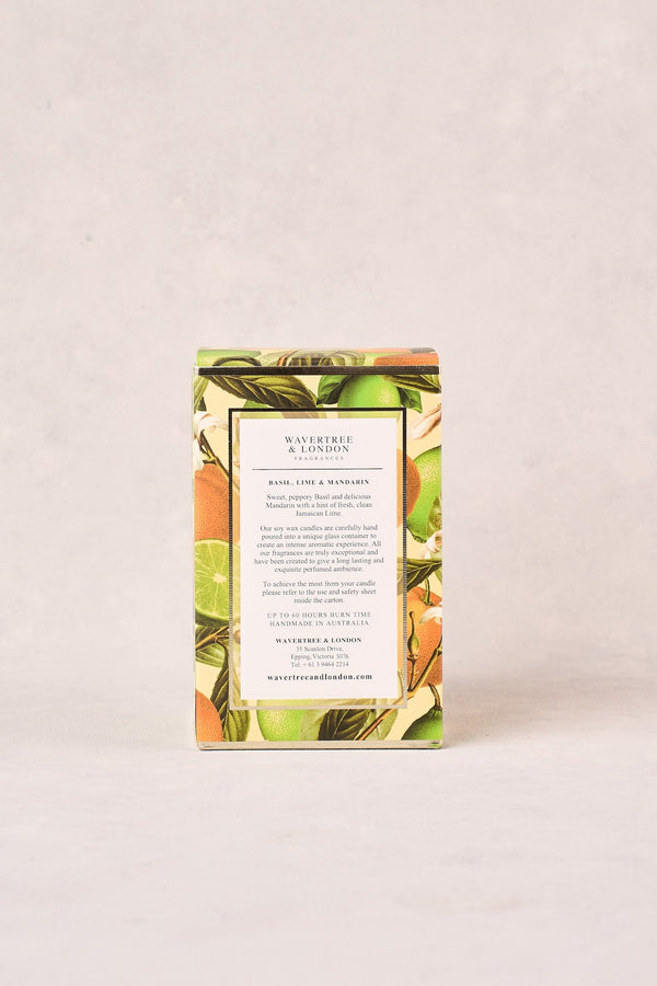 Wavertree Basil Lime Mandarin Candle