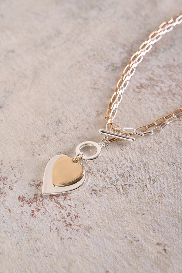 Heart Pendant Chain Necklace