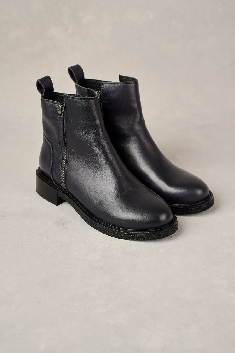Inca Double Zip Boot - Ink