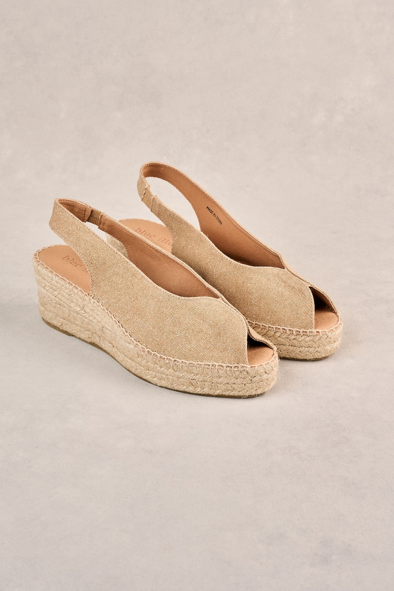 Isla Espadrille - Tan Shimmer