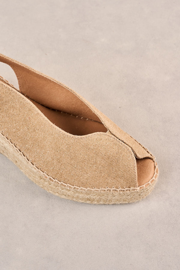 Isla Espadrille - Tan Shimmer
