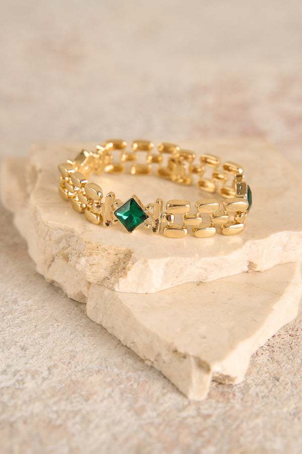 Jade Gold Bracelet