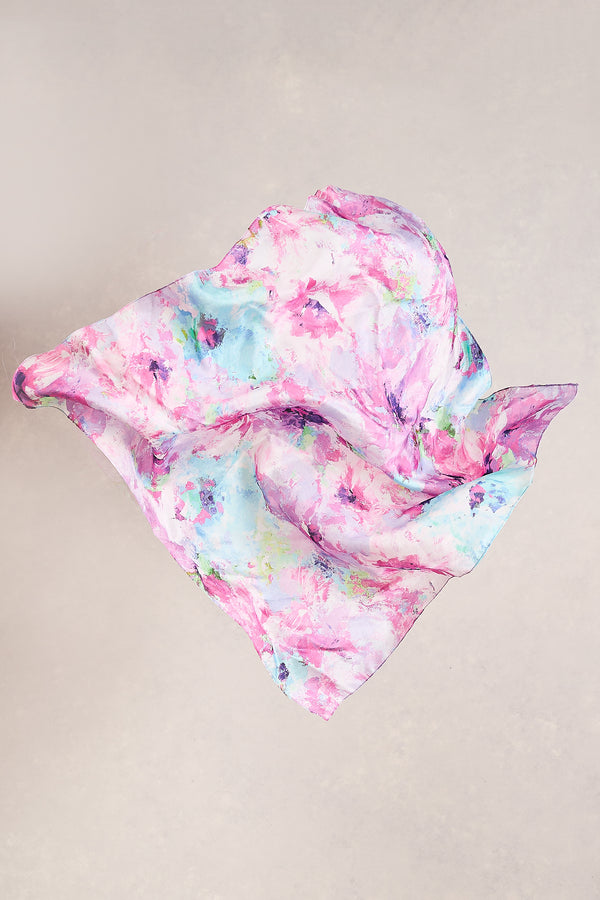 JANES BOUQUET SILK SCARF - MULTICOLOUR