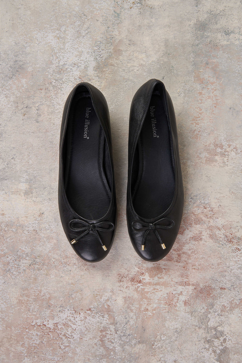 Jolie Pearl Ballet Flat - Black