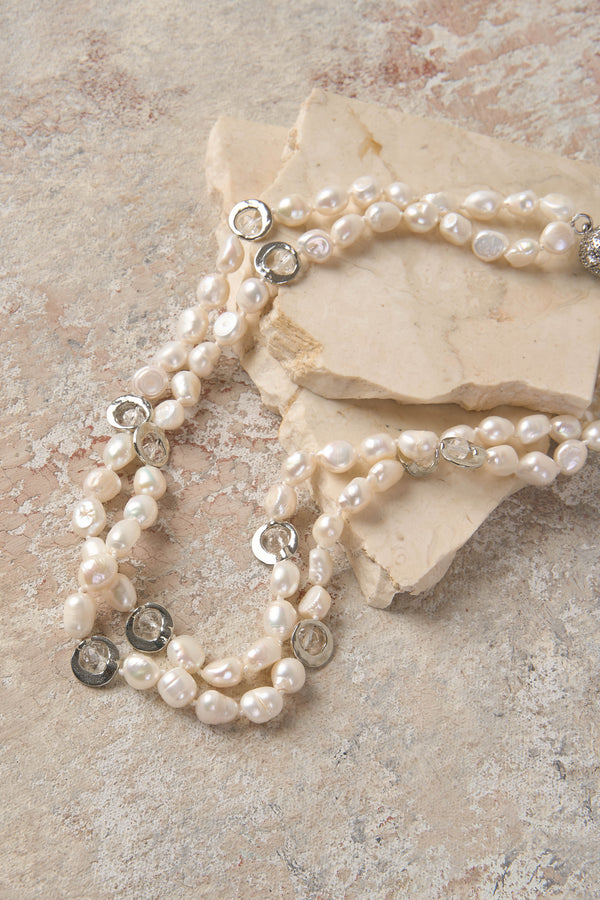 Layci Layered Pearl Necklace
