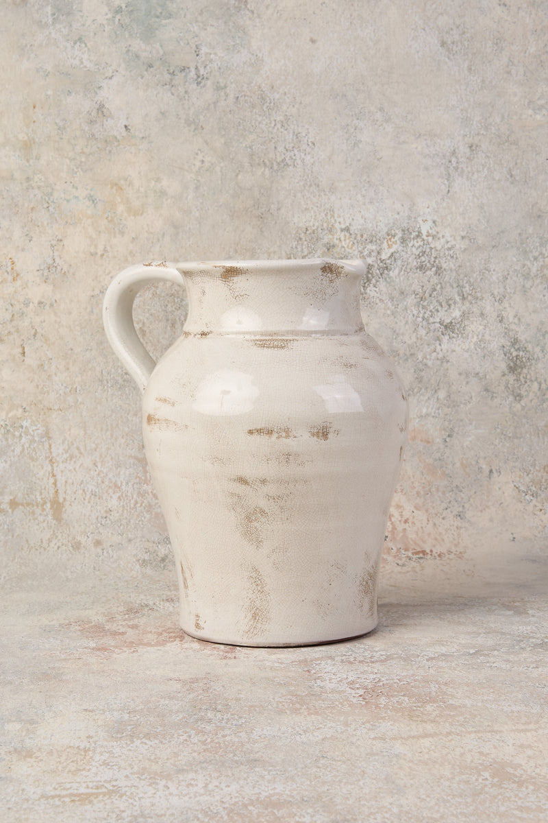 Luna Aged White Urn