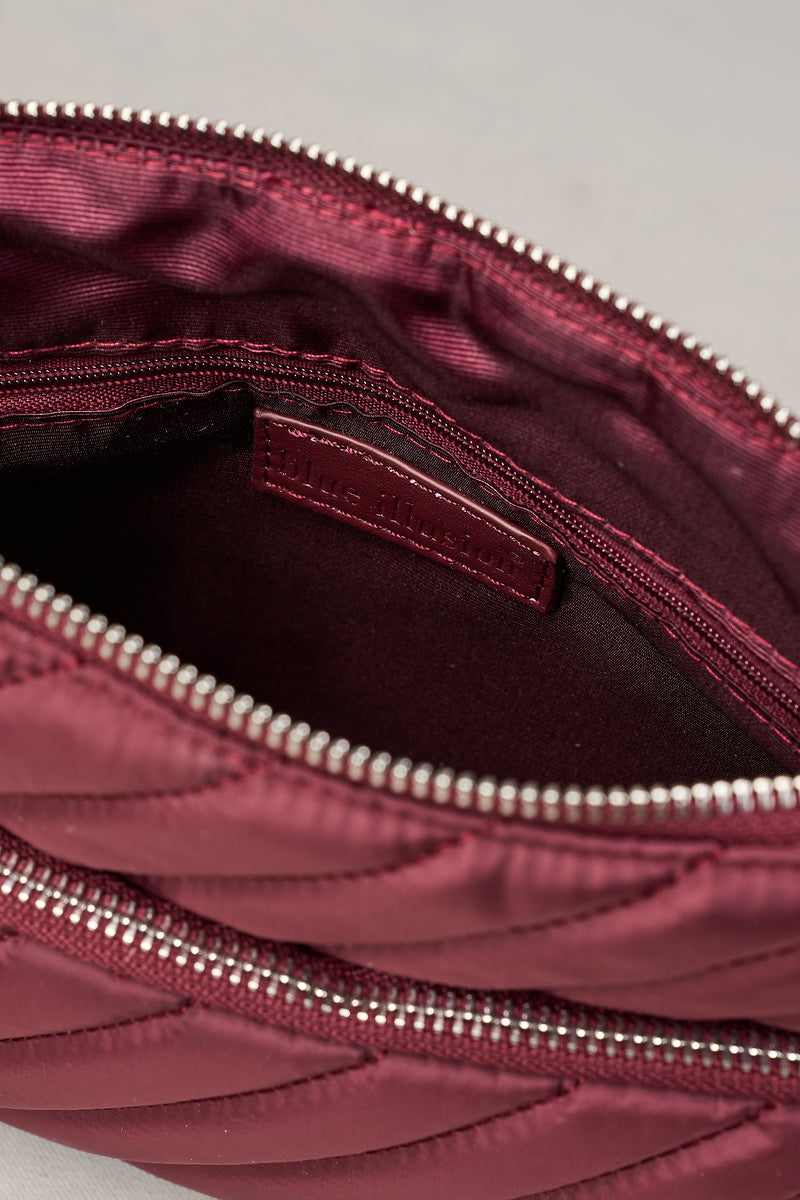 Manon Quilted Crossbody Bag - Merlot