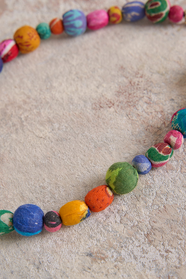 Neon Kantha Necklace