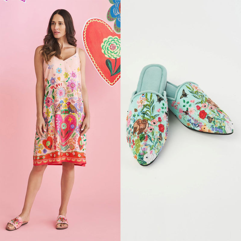 Nathalie Lété Night Dress, Nathalie Lété Slippers