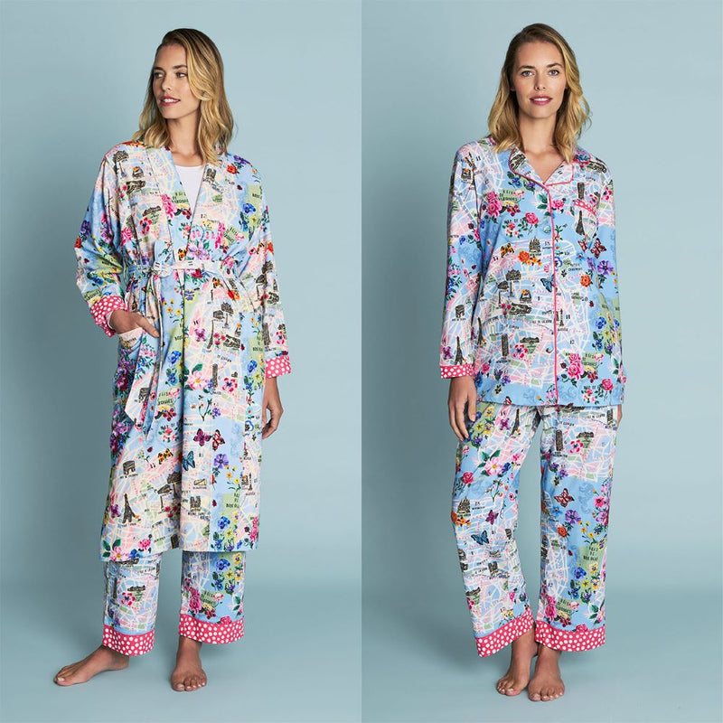Nathalie Lété Ladies PJ Set, Nathalie Lété Silk Robe
