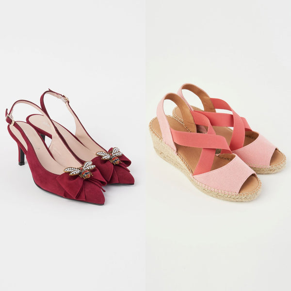 all things pink, Abbey Burgundy Slingback, Athens Vintage Wash Espadrille