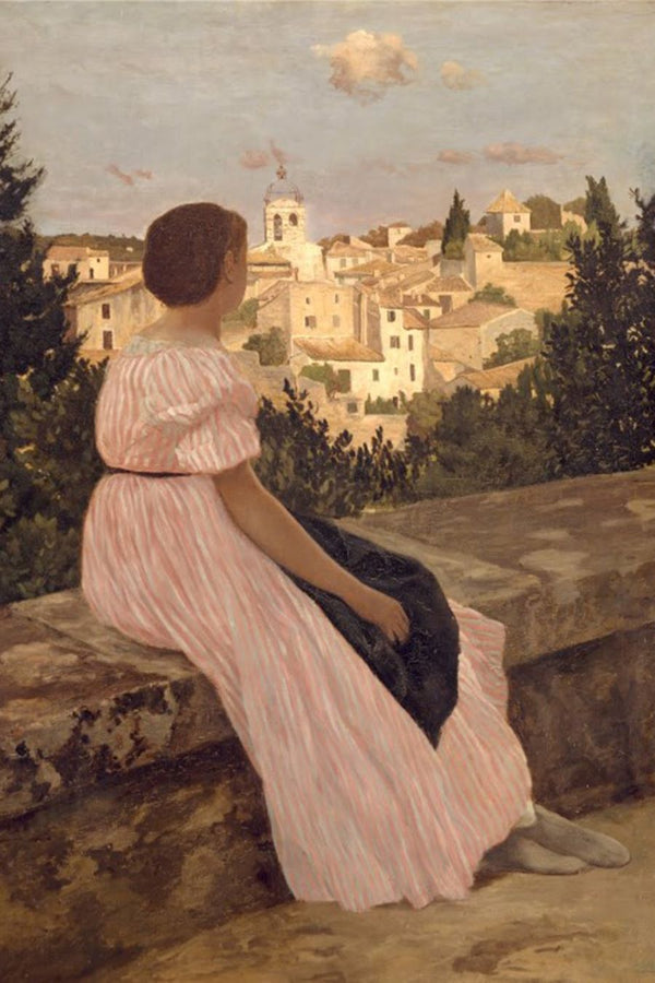 The Pink Dress by Frédéric Bazille