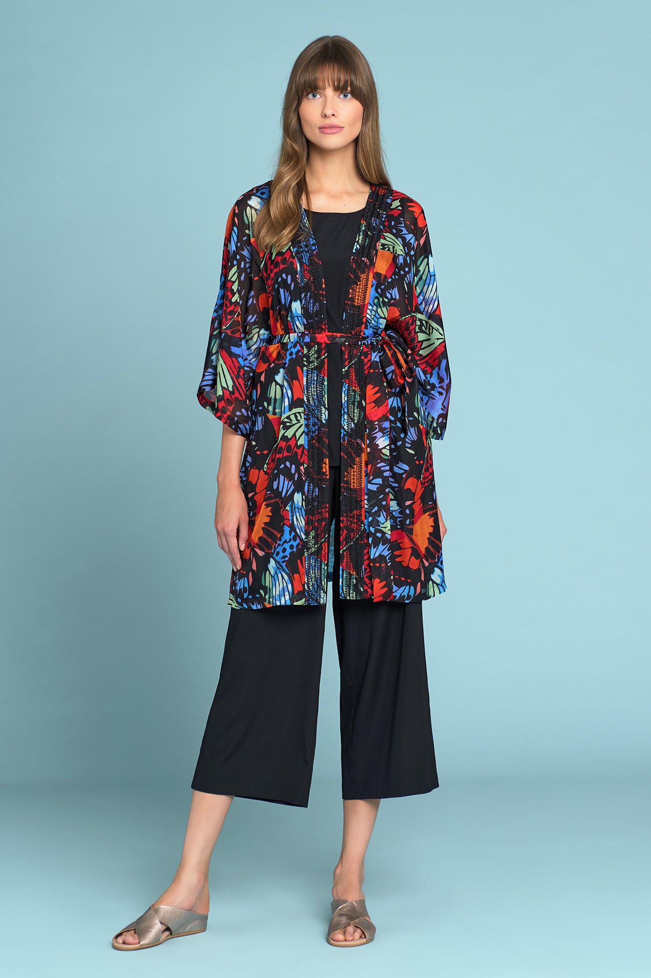 The Belle Naturally dyed silk outlet Kimono